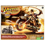 Indiana Jones Worlds of Adventure Indiana Jones with Motorcycle and Sidecar Action Figure Set Action & Toy Figures ToyShnip