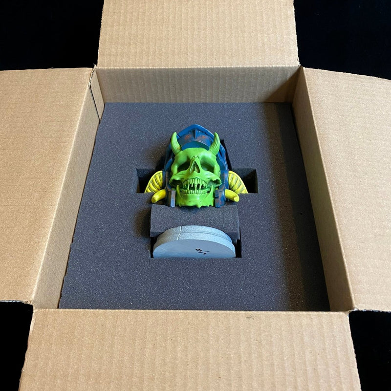 K-NOR Warrior Skull resin figure Resin Tenacious Toys