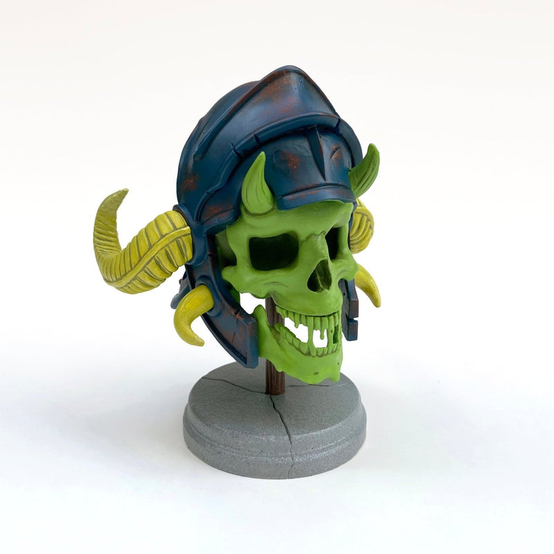 K-NOR Warrior Skull resin figure Resin Tenacious Toys