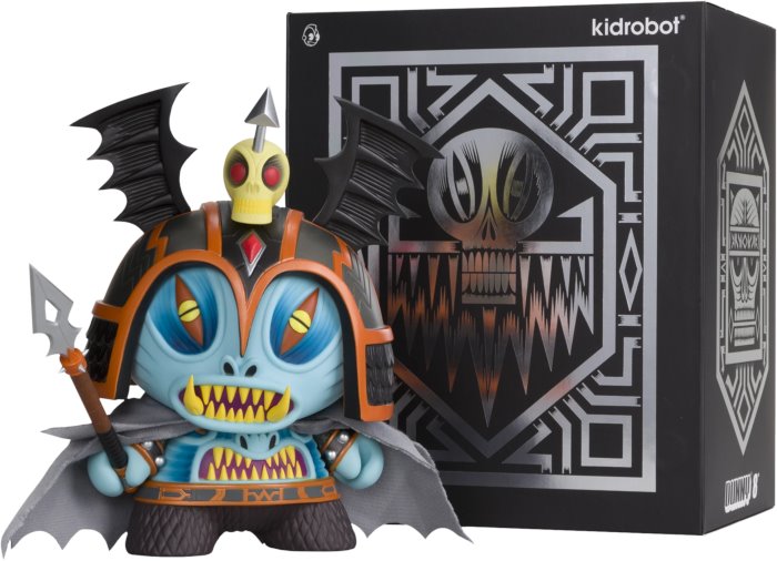 Kidrobot Dunny: Blue 8 inch Harbinger Dunny by Martin Ontiveros Figurine Action & Toy Figures Ralphie's Funhouse