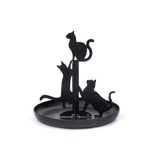 Kikkerland Black Cats Jewelry Holder Stand Accessory Kikkerland