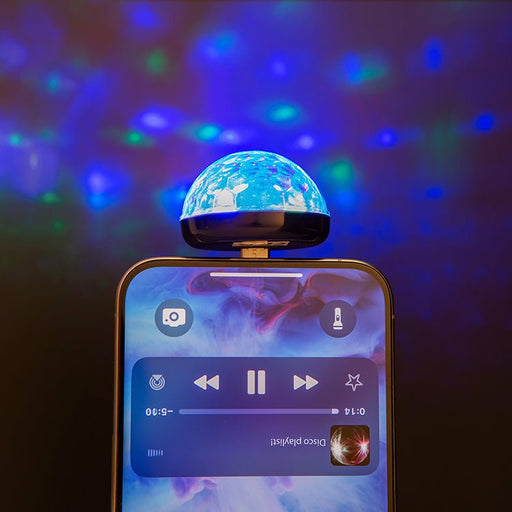 Kikkerland Phone Disco Ball Light Accessory Kikkerland