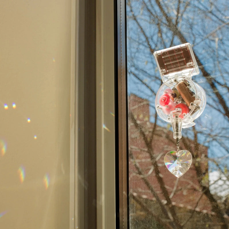 Kikkerland Solar Powered Heart RAINBOWMAKER Accessory Kikkerland