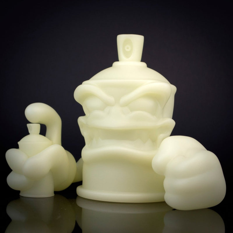 KRUSH THE KAN 5 inch DIY GLOW IN THE DARK VINYL FIGURE Vinyl Art Toy Tenacious Toys