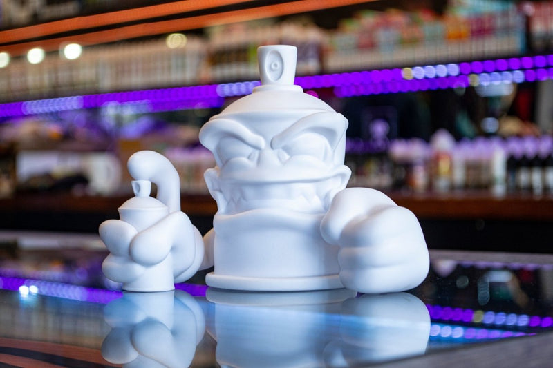 KRUSH THE KAN 5 inch DIY WHITE VINYL FIGURE Vinyl Art Toy Tenacious Toys