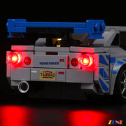 Light Kit for Fast Furious Nissan GT-R (R34) #76917 Led Light Kit for Lego ZENE