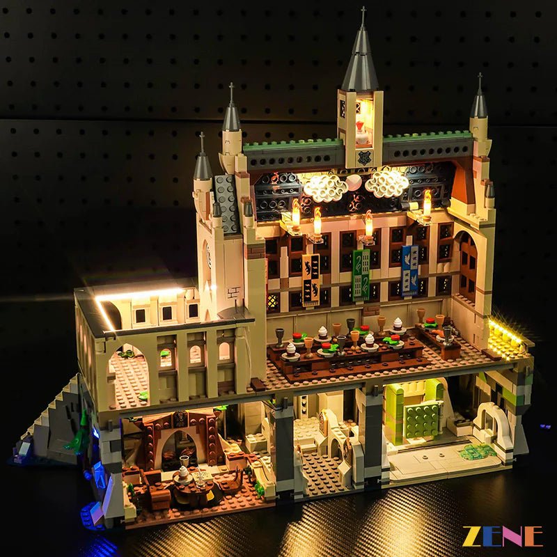 Light Kit for Hogwarts Castle The Great Hall #76435 Led Light Kit for Lego ZENE