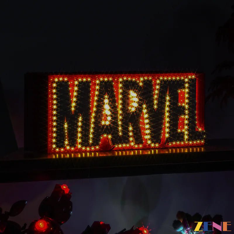Light Kit for Marvel Logo & Minifigures #76313 Led Light Kit for LEGO ZENE20 ZENE