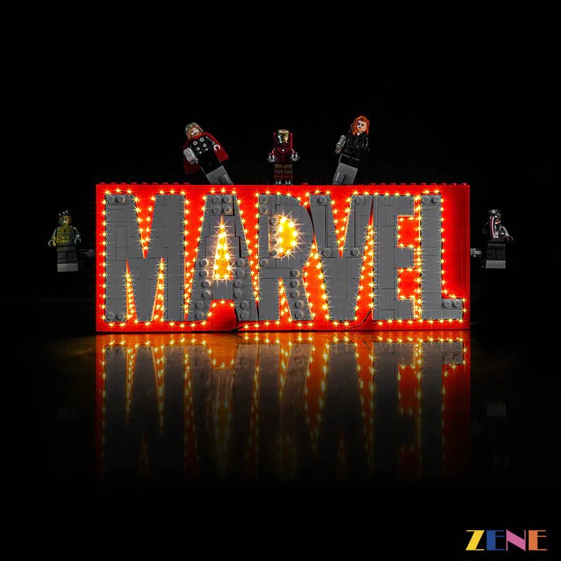 Light Kit for Marvel Logo & Minifigures #76313 Led Light Kit for LEGO ZENE20 ZENE