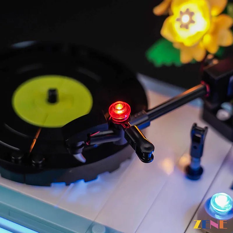 Light Kit for Record Player with Flowers #31172 Led Light Kit for LEGO ZENE20 ZENE