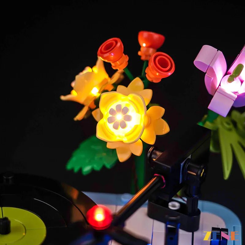 Light Kit for Record Player with Flowers #31172 Led Light Kit for LEGO ZENE20 ZENE