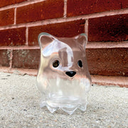 XL GHOST BEAR Clear Vinyl Art Toy Munky King