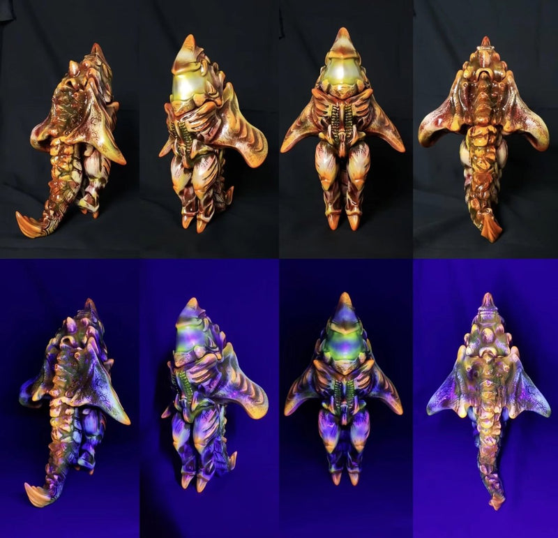 Manta X Flourescent Coral Edition Vinyl Art Toy PlayoffHK