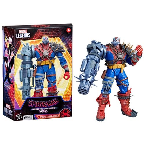 Marvel Legends Spider-Man Across The Spider-Verse Cyborg Spider-Woman Deluxe 6-Inch Action Figure Action & Toy Figures ToyShnip
