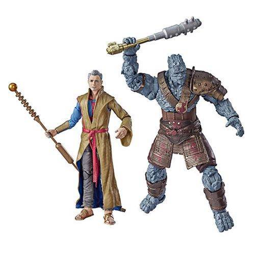 Marvel Legends Thor Ragnarok Grandmaster and Korg 6-Inch Action Figures Toys & Games ToyShnip