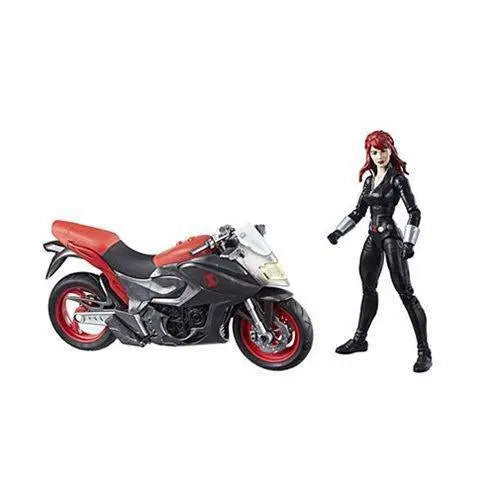 Marvel Legends Vehicle Series 6-inch Black Widow with Motorcycle Toys & Games ToyShnip