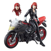 Marvel Legends Vehicle Series 6-inch Black Widow with Motorcycle Toys & Games ToyShnip