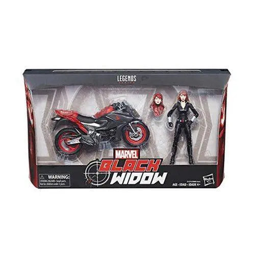 Marvel Legends Vehicle Series 6-inch Black Widow with Motorcycle Toys & Games ToyShnip