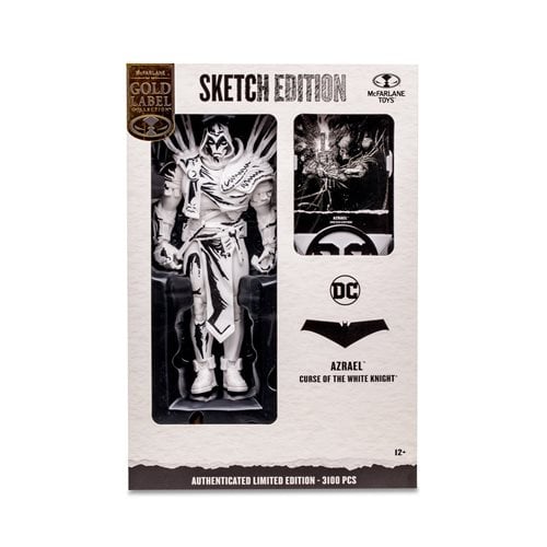 McFarlane Toys DC Multiverse Azrael Curse of the White Knight Sketch Gold Label 7-Inch Action Figure - Entertainment Earth Exclusive Action & Toy Figures ToyShnip