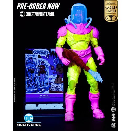 McFarlane Toys DC Multiverse Mr. Freeze Black Light Gold Label 7-Inch Scale Action Figure - Entertainment Earth Exclusive Action & Toy Figures ToyShnip