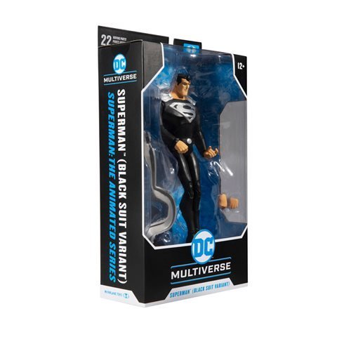 McFarlane Toys DC Multiverse Superman Black Suit Superman: The Animated Series 7-Inch Scale Action Figure Action & Toy Figures ToyShnip