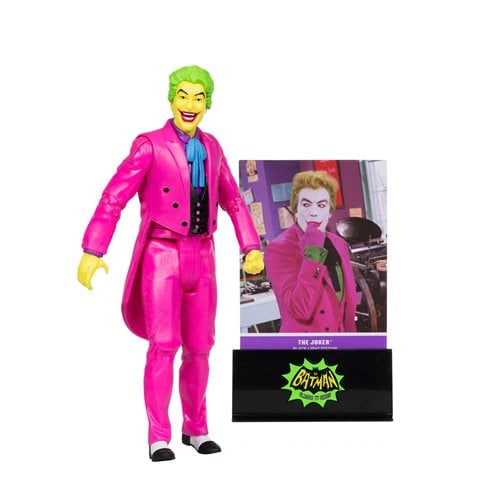 McFarlane Toys DC Retro The Joker Batman: Classic TV Series Black Light Gold Label 6-Inch Action Figure - Entertainment Earth Exclusive Action & Toy Figures ToyShnip