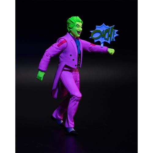 McFarlane Toys DC Retro The Joker Batman: Classic TV Series Black Light Gold Label 6-Inch Action Figure - Entertainment Earth Exclusive Action & Toy Figures ToyShnip