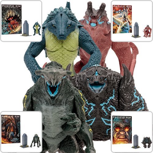 McFarlane Toys Pacific Rim Kaiju Wave 1 4-Inch Scale Action Figure with Comic Book - Select Figure(s) Action & Toy Figures ToyShnip