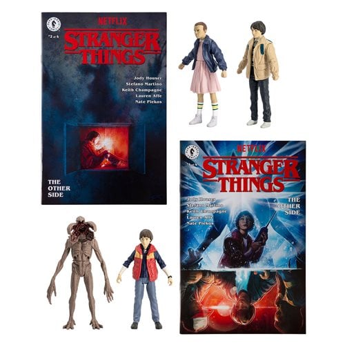 McFarlane Toys Stranger Things Page Punchers Wave 1 3-Inch Action Figure 2-Pack with Comic Book Toys & Games ToyShnip