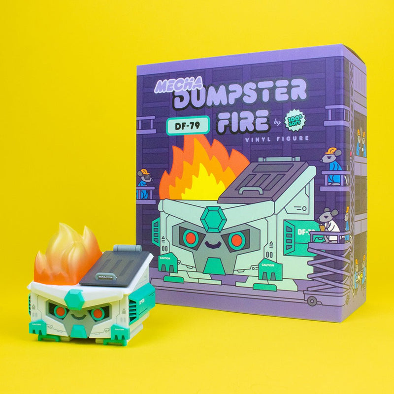 Mecha Dumpster Fire DF-79 figure Vinyl Art Toy 100soft
