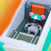 Mecha Dumpster Fire DF-79 figure Vinyl Art Toy 100soft