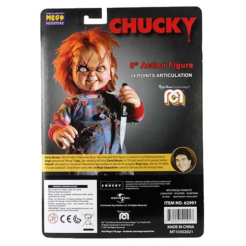 Mego Action Figure 8 Inch Chucky - Select Figure(s) Action & Toy Figures ToyShnip