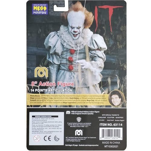 Mego Action Figure 8 Inch It Pennywise Action & Toy Figures ToyShnip