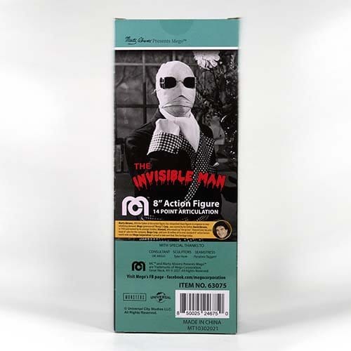 Mego Action Figure 8 Inch The Invisible Man (Box) Action & Toy Figures ToyShnip