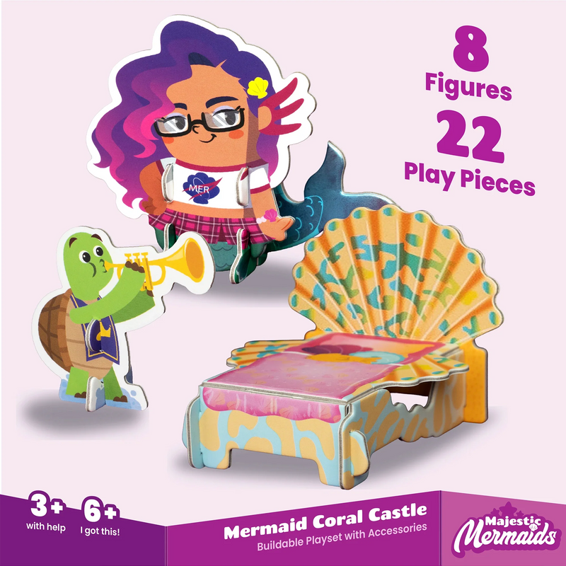 Coral Castle: Majestic Mermaids Buildable Playset Playset Playper