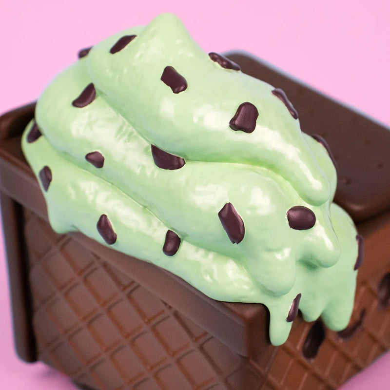 Mint Chip Dumpster Ice Cream Vinyl Figure Vinyl Art Toy 100soft