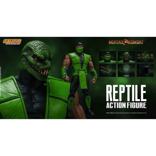 Mortal Kombat Reptile 1:12 Scale Action Figure Action & Toy Figures ToyShnip