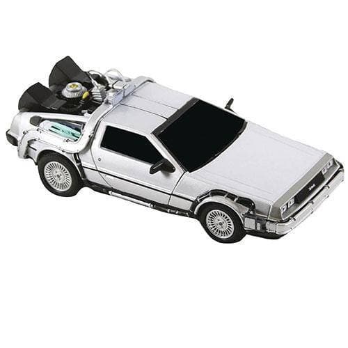 NECA Back to the Future DeLorean Time Machine Die-Cast 1:16 Scale Vehicle Action & Toy Figures ToyShnip