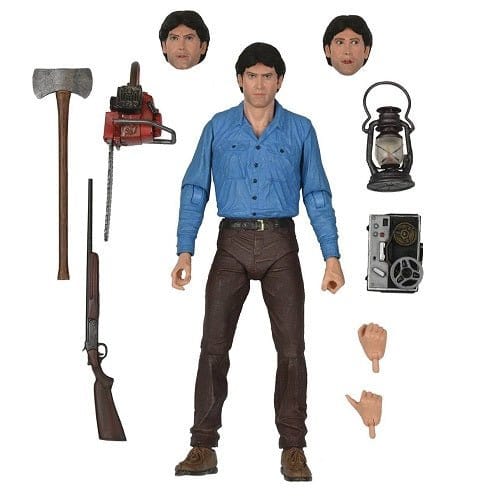 NECA The Evil Dead Ultimate Ash 40th Anniversary 7-In Action Figure Action & Toy Figures ToyShnip
