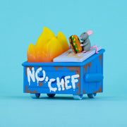 No, Chef Dumpster Fire C2E2 Exclusive Limited Edition Vinyl Figure Vinyl Art Toy 100soft
