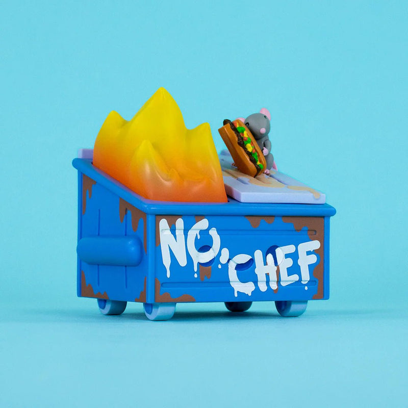 No, Chef Dumpster Fire C2E2 Exclusive Limited Edition Vinyl Figure Vinyl Art Toy 100soft