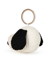 PEANUTS SNOOPY HEAD Cream Corduroy 2" Keychain Plush Plush Bon Ton