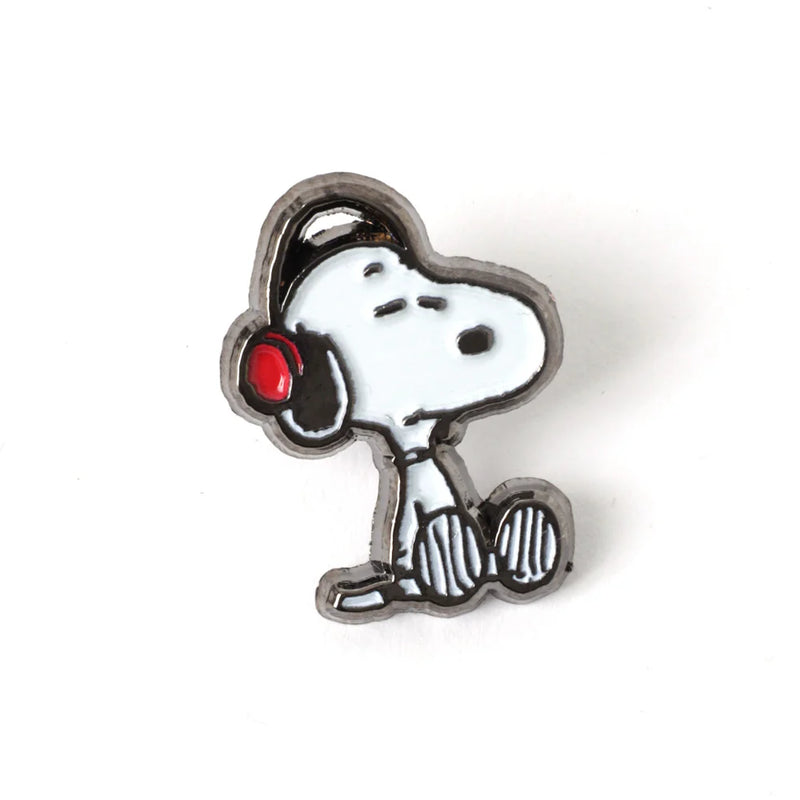 PEANUTS Snoopy Headphones Records Pin Accessories Pintrill