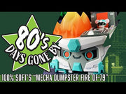 Mecha Dumpster Fire DF-79 figure Vinyl Art Toy 100soft