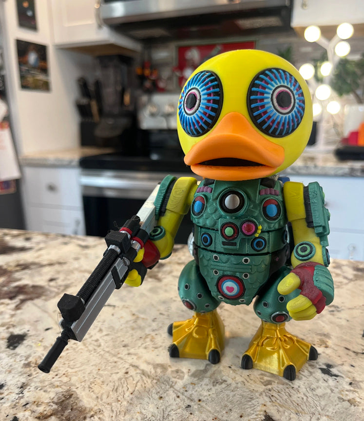 QuackTank vinyl art toy figure by Mindsponge Toy