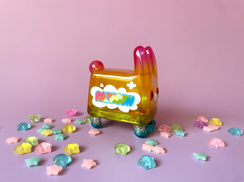 Box Rabbit - Rainbow by Rato Kim Designer Toys Strangecat Toys