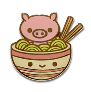 Ramen Pig Pin Pin 100% Soft