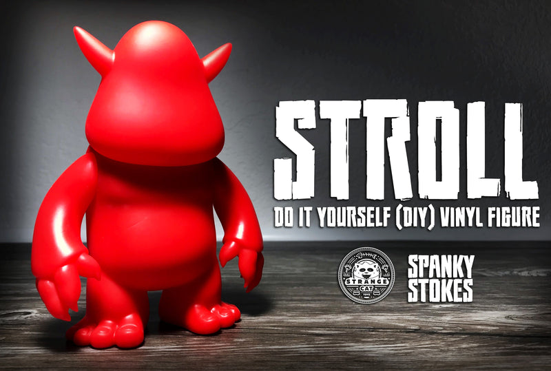 Stroll DIY Red Vinyl by Spanky Stokes DIY Strangecat Toys