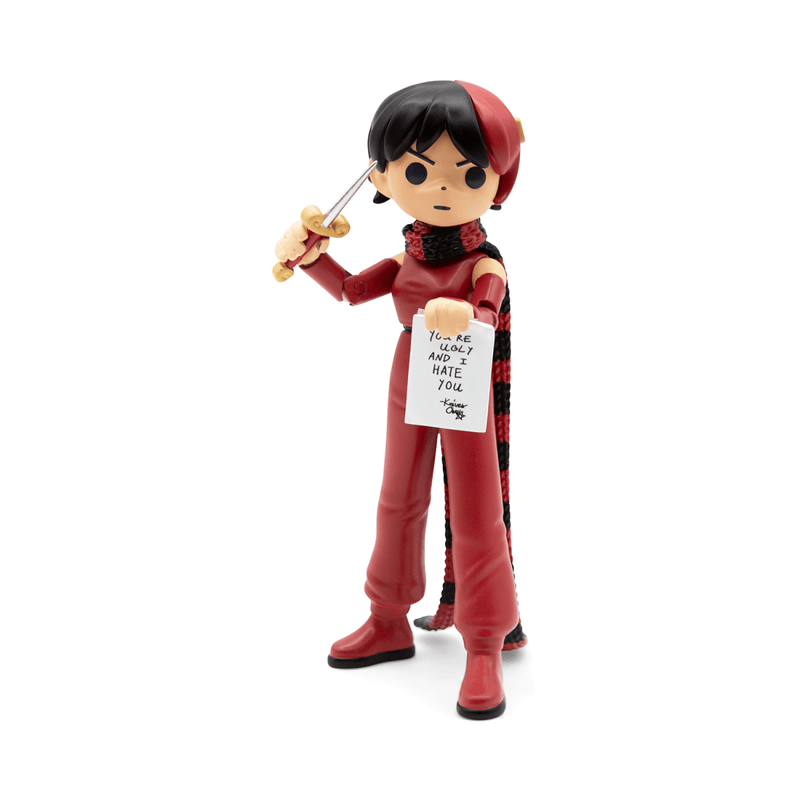 Scott Pilgrim vs the World Knives Chau Oops All Red Variant action figure Action Figure Bottleneck Gallery