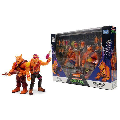 SDCC 2022 BST AXN Teenage Mutant Ninja Turtles Arcade Bebop and Rocksteady 5-Inch Action Figures PX Toys & Games ToyShnip